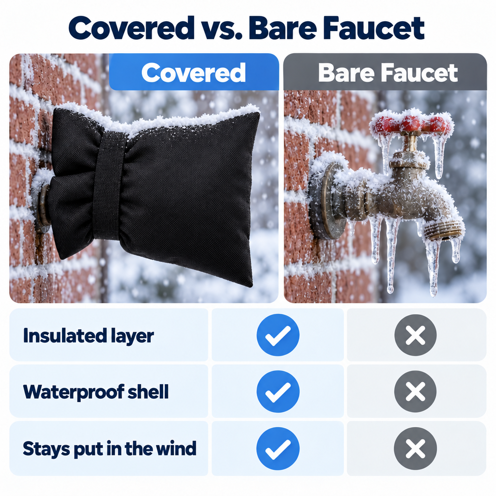 🔥LAST DAY Buy 1 Get 1 Free🔥Outdoor Faucet Cover Pack-Reusable Winter Protection for Garden & Patio