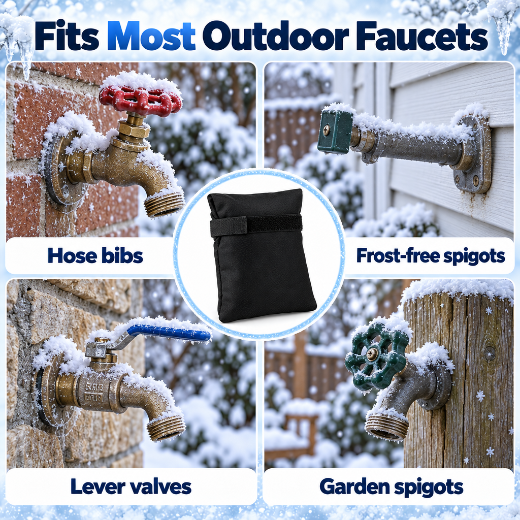 🔥LAST DAY Buy 1 Get 1 Free🔥Outdoor Faucet Cover Pack-Reusable Winter Protection for Garden & Patio