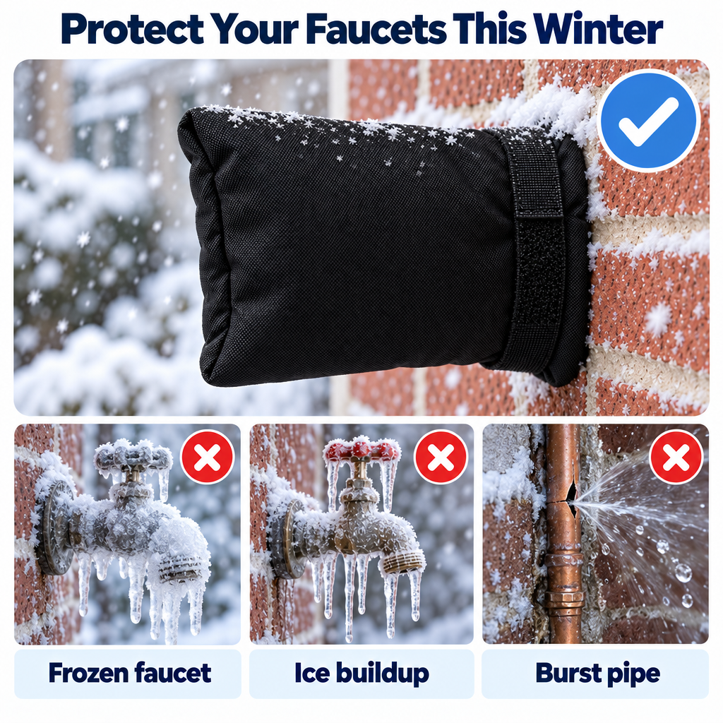 🔥LAST DAY Buy 1 Get 1 Free🔥Outdoor Faucet Cover Pack-Reusable Winter Protection for Garden & Patio