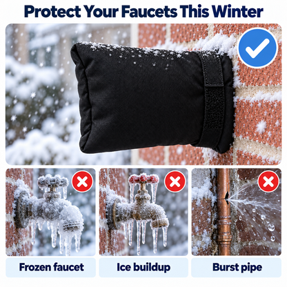 🔥LAST DAY Buy 1 Get 1 Free🔥Outdoor Faucet Cover Pack-Reusable Winter Protection for Garden & Patio