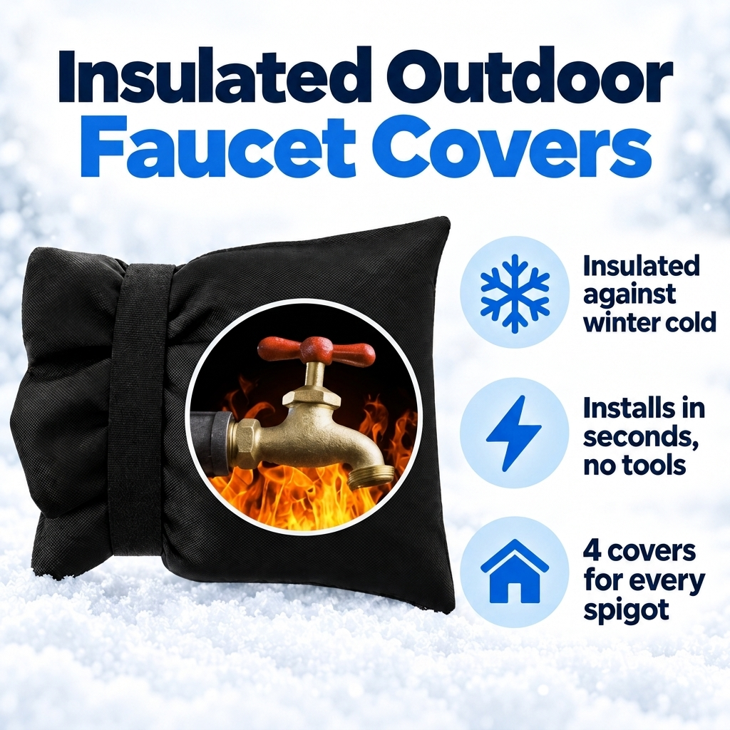 🔥LAST DAY Buy 1 Get 1 Free🔥Outdoor Faucet Cover Pack-Reusable Winter Protection for Garden & Patio