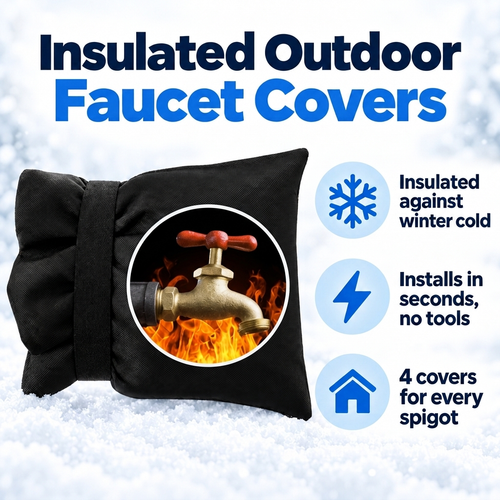 🔥LAST DAY Buy 1 Get 1 Free🔥Outdoor Faucet Cover Pack-Reusable Winter Protection for Garden & Patio