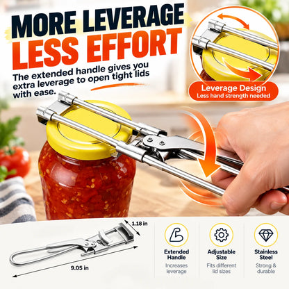 🔥LAST DAY Buy 1 Get 1 Free🔥Jar Opener for Weak Hands, Multifunctional Adjustable Can Opener