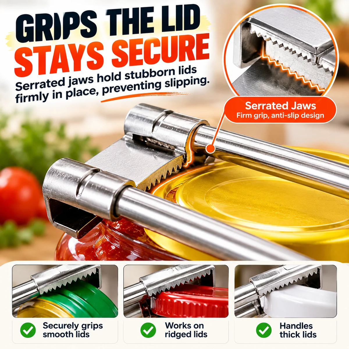 🔥LAST DAY Buy 1 Get 1 Free🔥Jar Opener for Weak Hands, Multifunctional Adjustable Can Opener