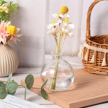 Round Glass Bottles with Corks - Set of 3 — product gallery 05