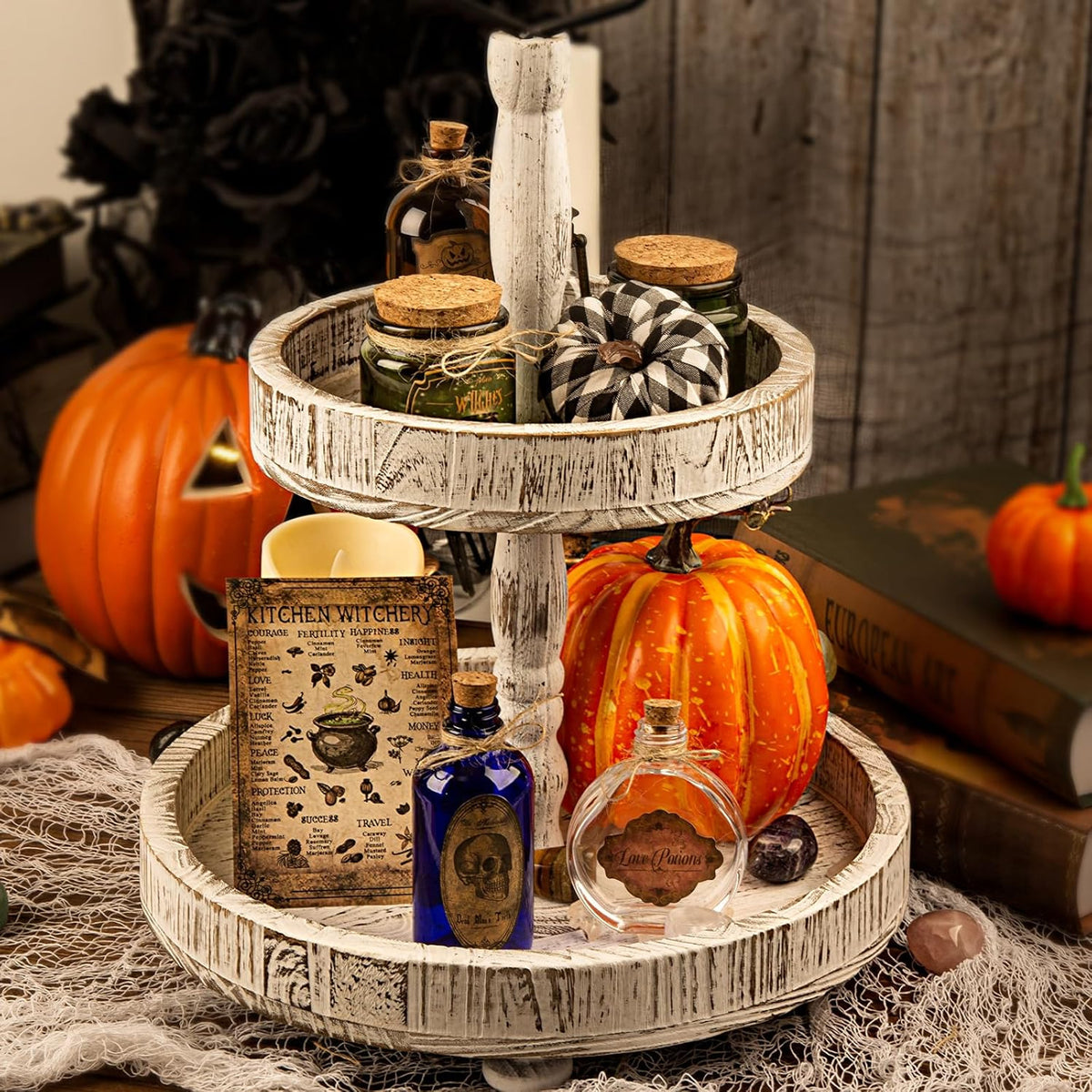 Halloween Glass Potion Bottles - Set of 4 — product gallery 03