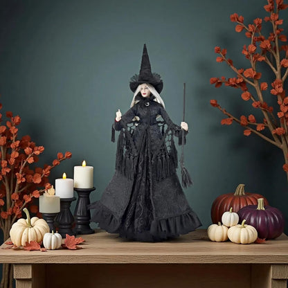 Black Halloween Witch Figurine — product gallery 02