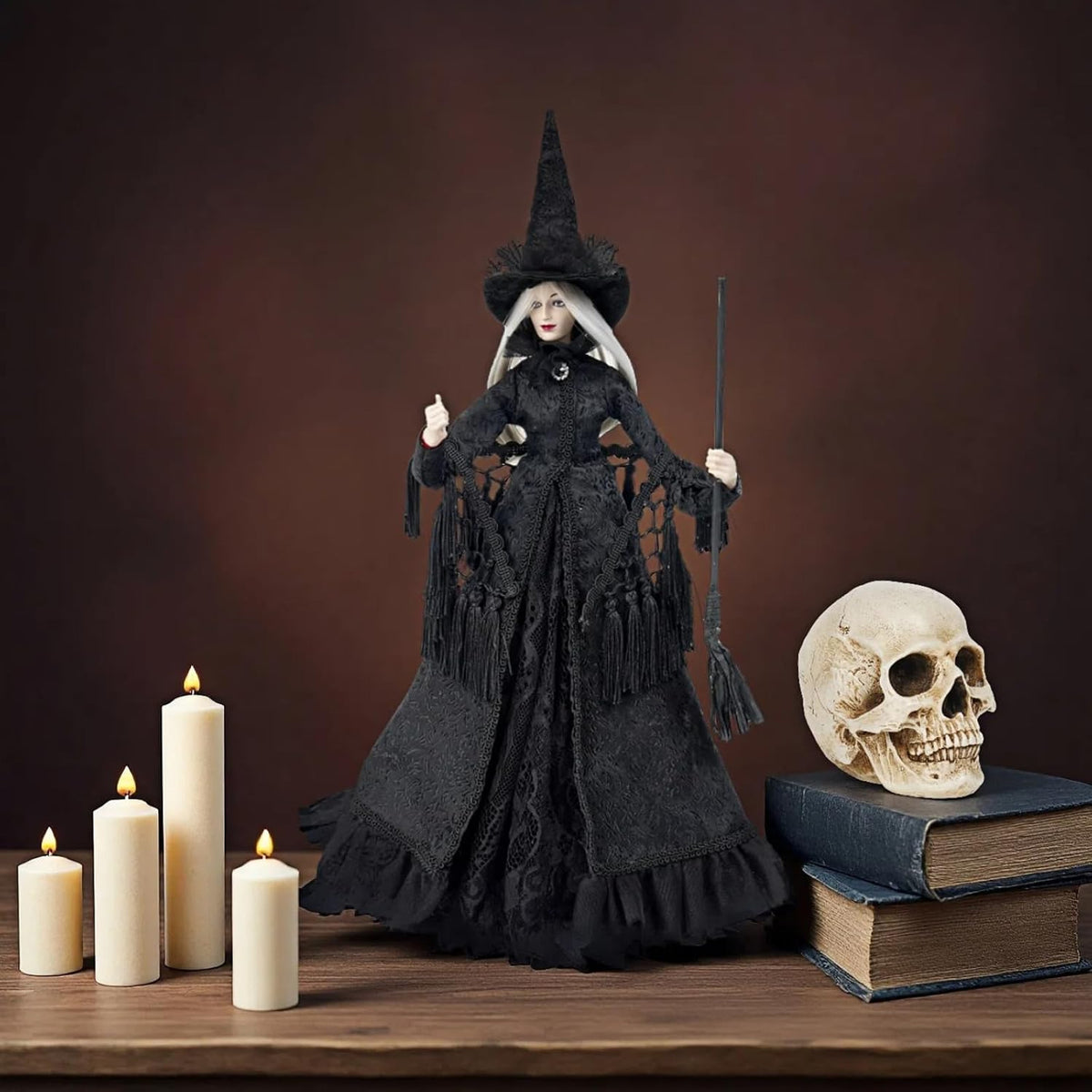 Black Halloween Witch Figurine — product gallery 03