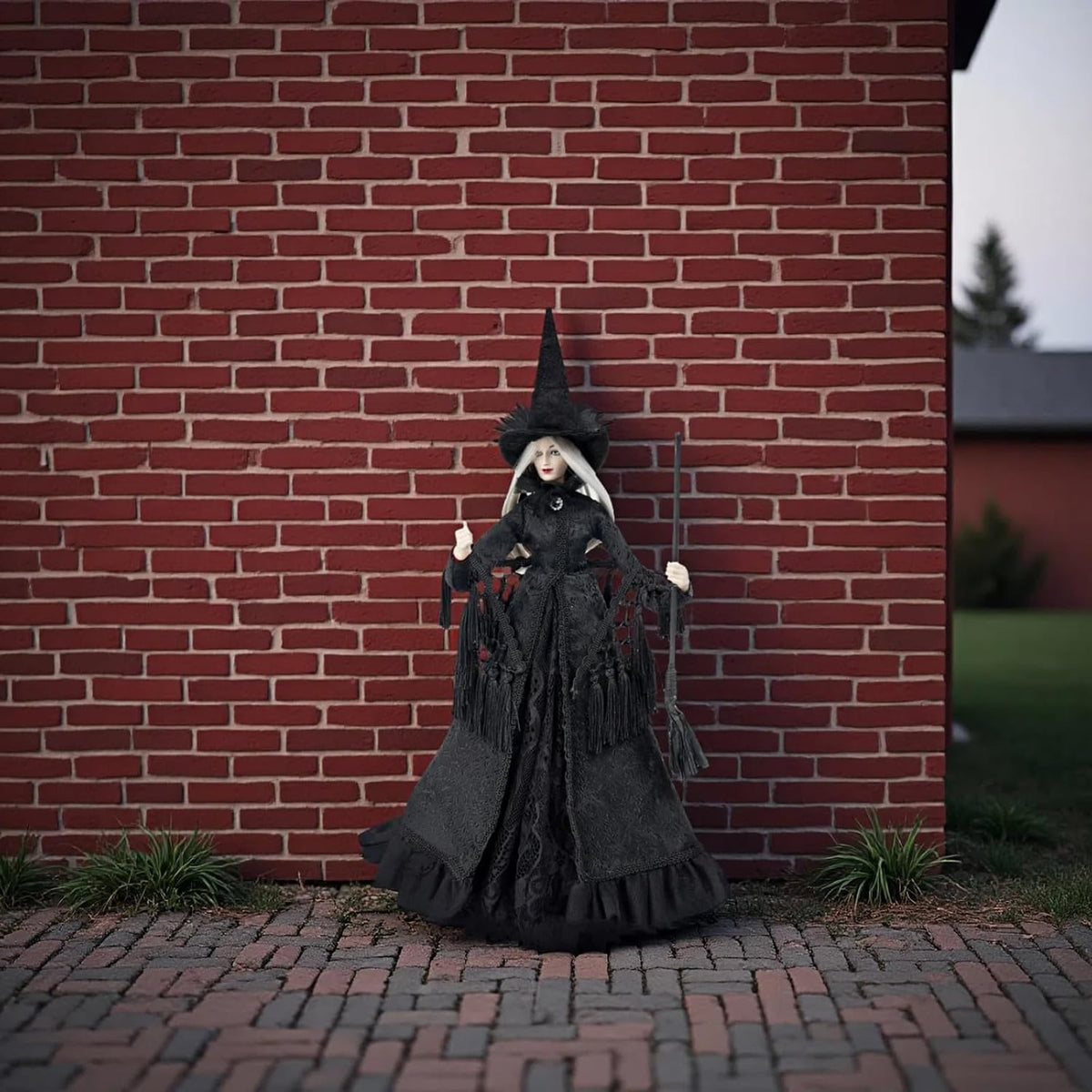 Black Halloween Witch Figurine — product gallery 04