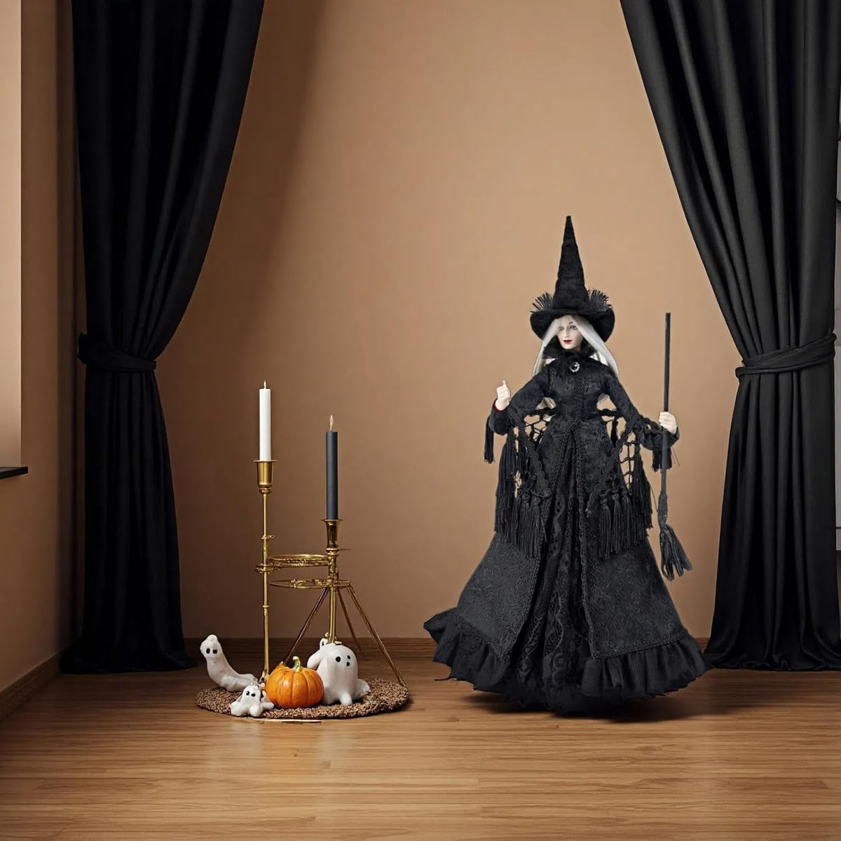 Black Halloween Witch Figurine — product gallery 05