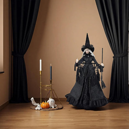 Black Halloween Witch Figurine — product gallery 05