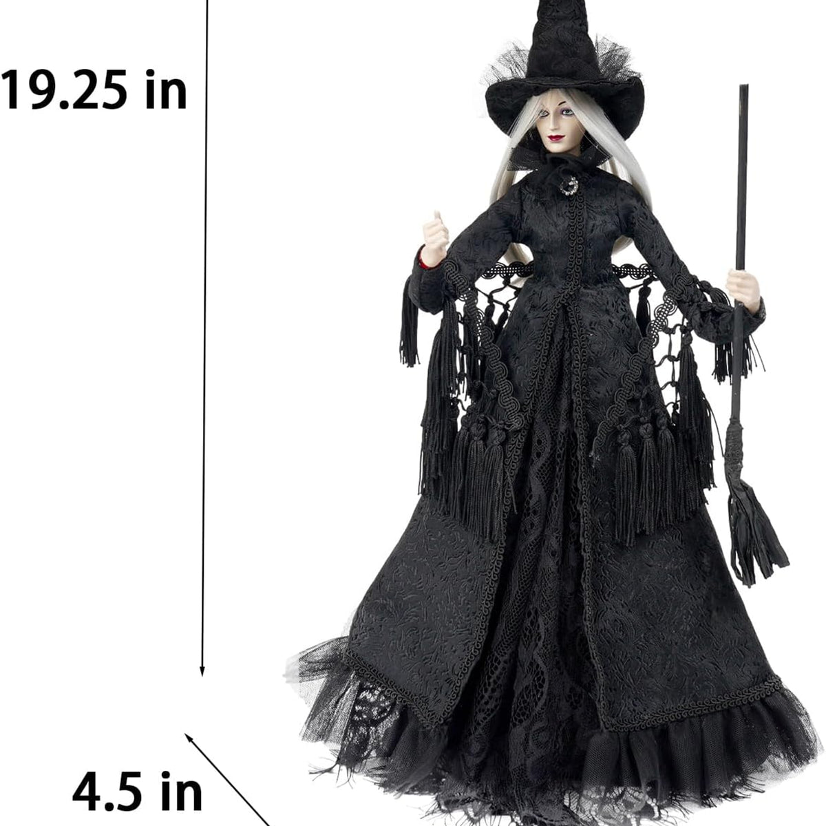 Black Halloween Witch Figurine — product gallery 07