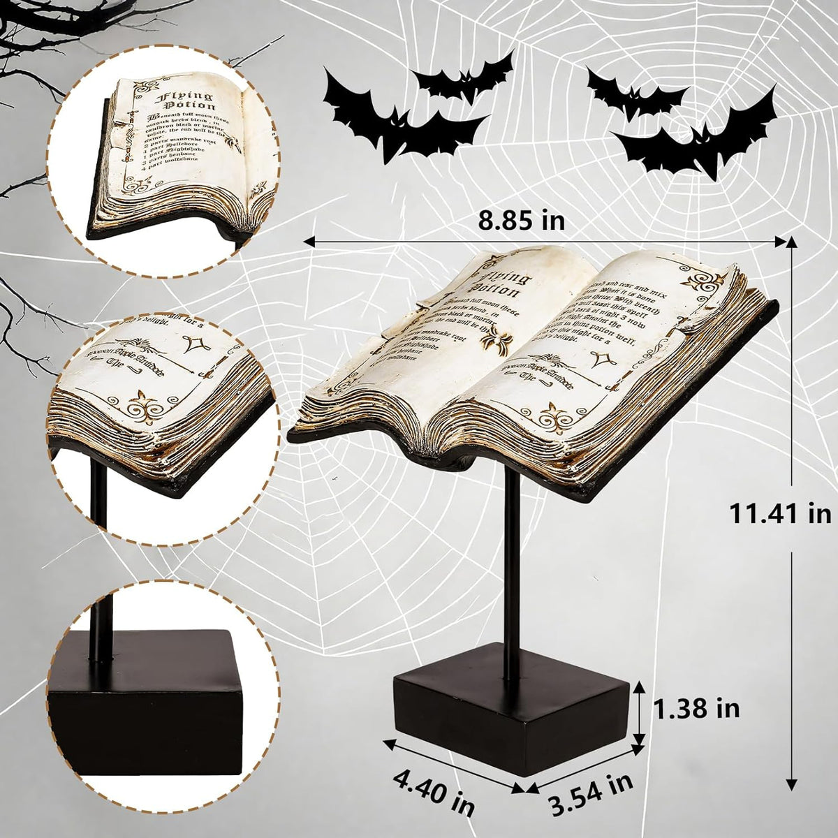 Resin Halloween Spellbook Decor — product gallery 02