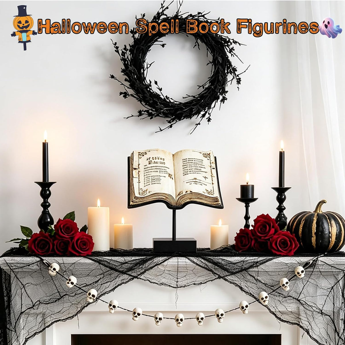 Resin Halloween Spellbook Decor — product gallery 06