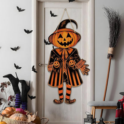 Vintage Wooden Halloween Door Sign — product gallery 06