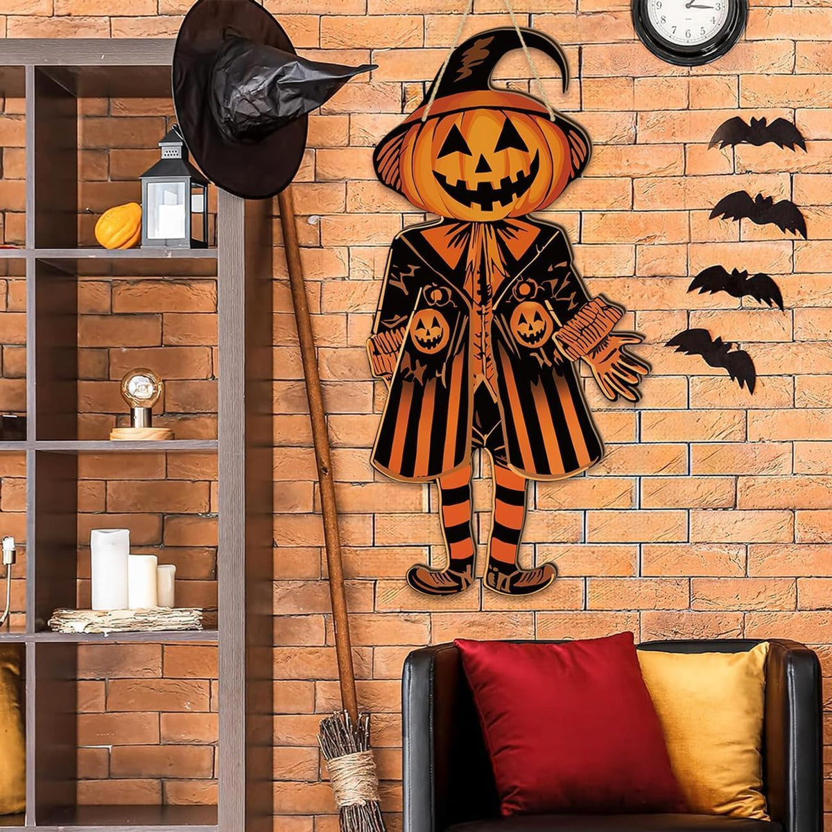 Vintage Wooden Halloween Door Sign — product gallery 07