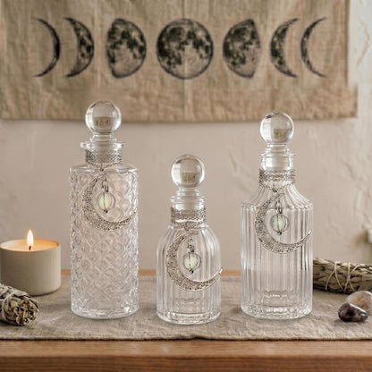Moon Charm Glass Bottles - Set of 3 — product gallery 07