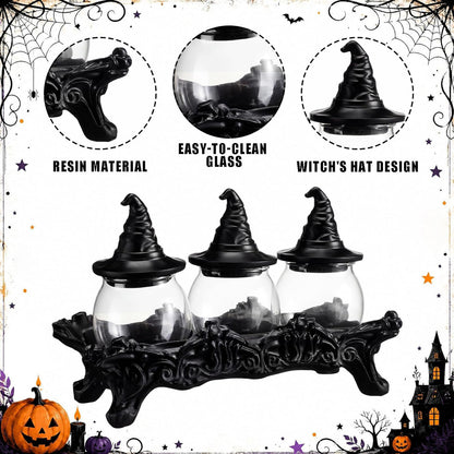 Witch Hat Glass Jars - Set of 3 — product gallery 03