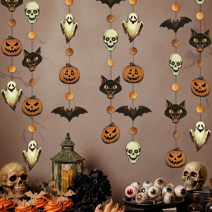 Retro Halloween Paper Garlands - Set of 4 — main product image