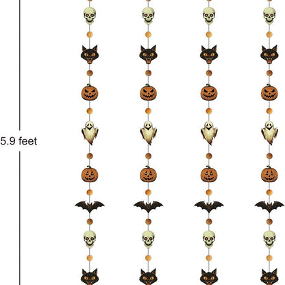 Retro Halloween Paper Garlands - Set of 4 — product gallery 02