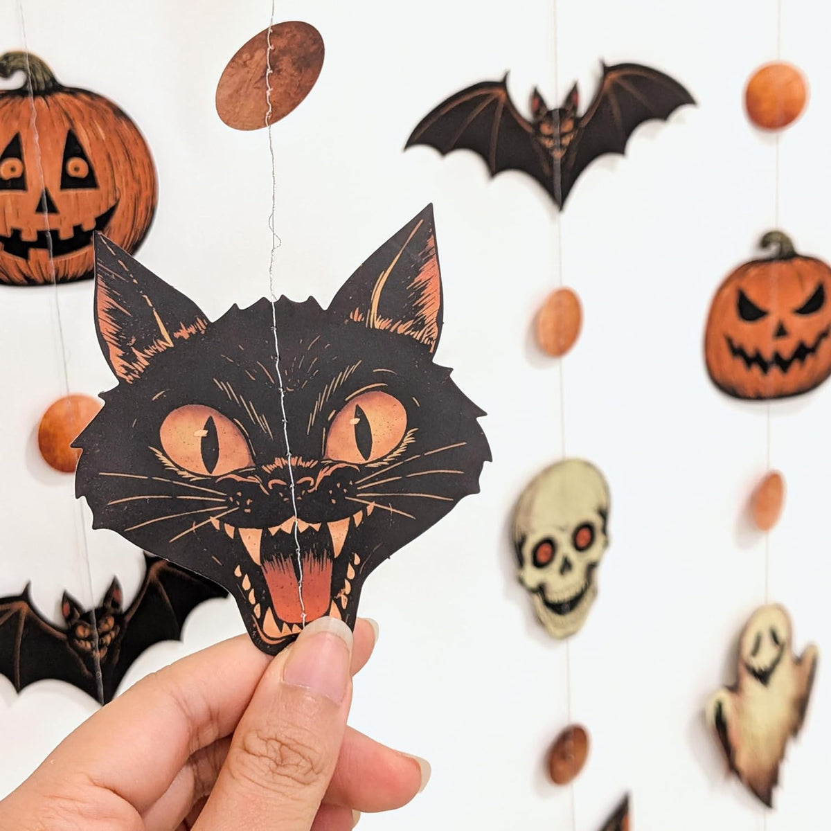 Retro Halloween Paper Garlands - Set of 4 — product gallery 03
