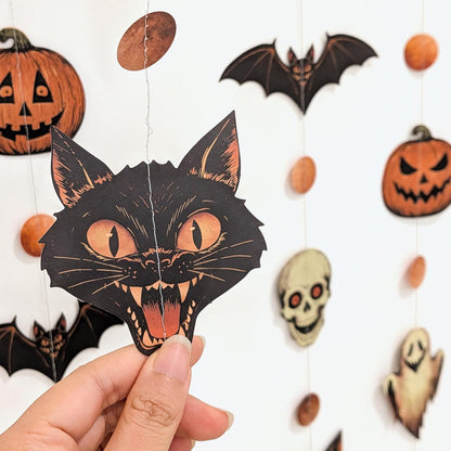 Retro Halloween Paper Garlands - Set of 4 — product gallery 03
