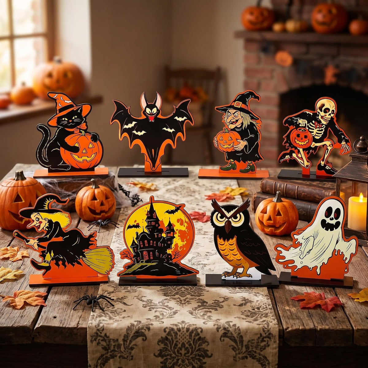 Vintage Wooden Halloween Signs - Set of 8 — product gallery 04