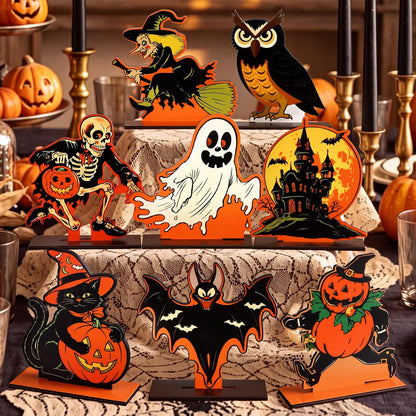 Vintage Wooden Halloween Signs - Set of 8 — product gallery 05