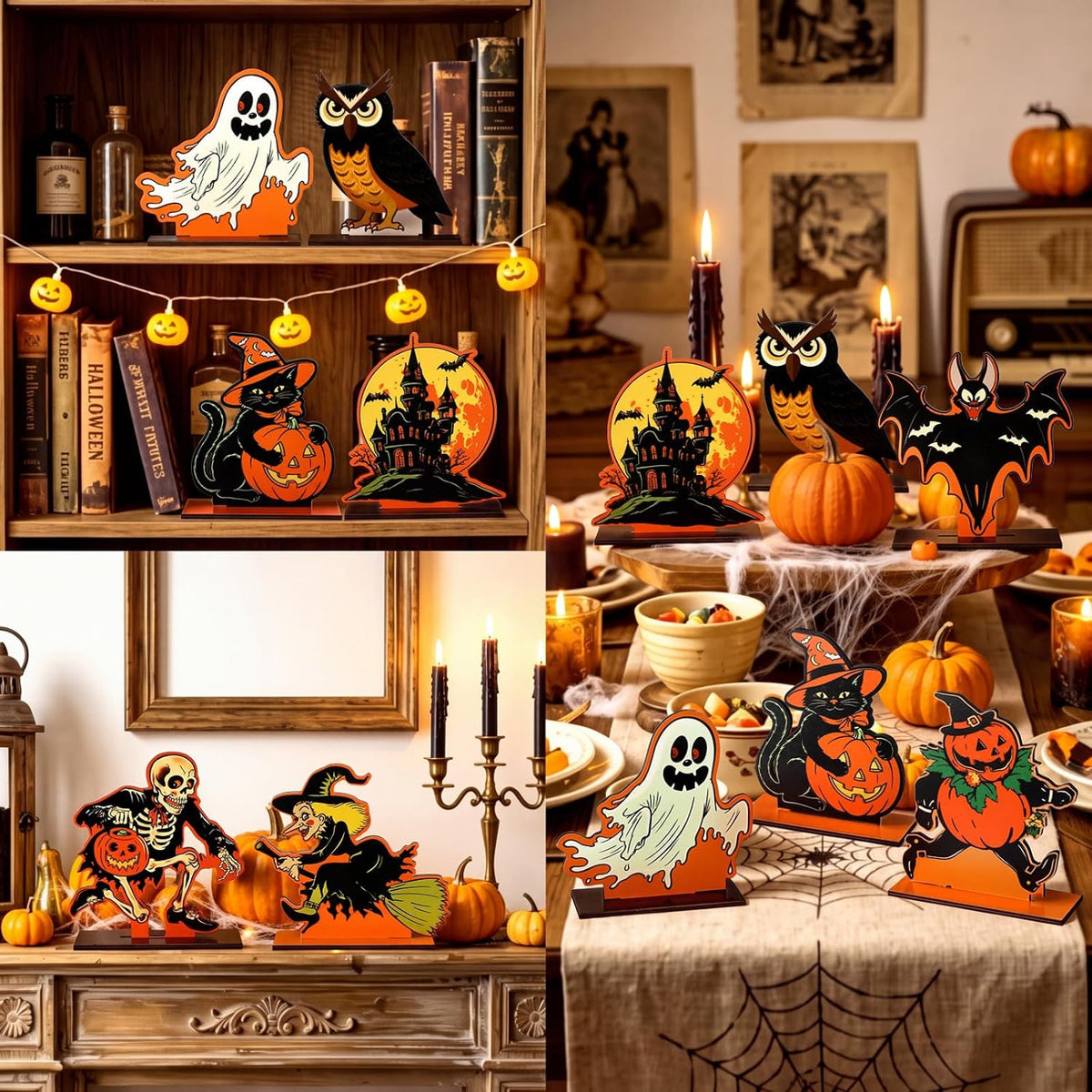 Vintage Wooden Halloween Signs - Set of 8 — product gallery 09